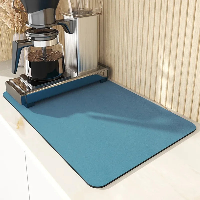 Super Absorbent Dish Drying Mat — No More Water Puddles Around Your Dish Rack
