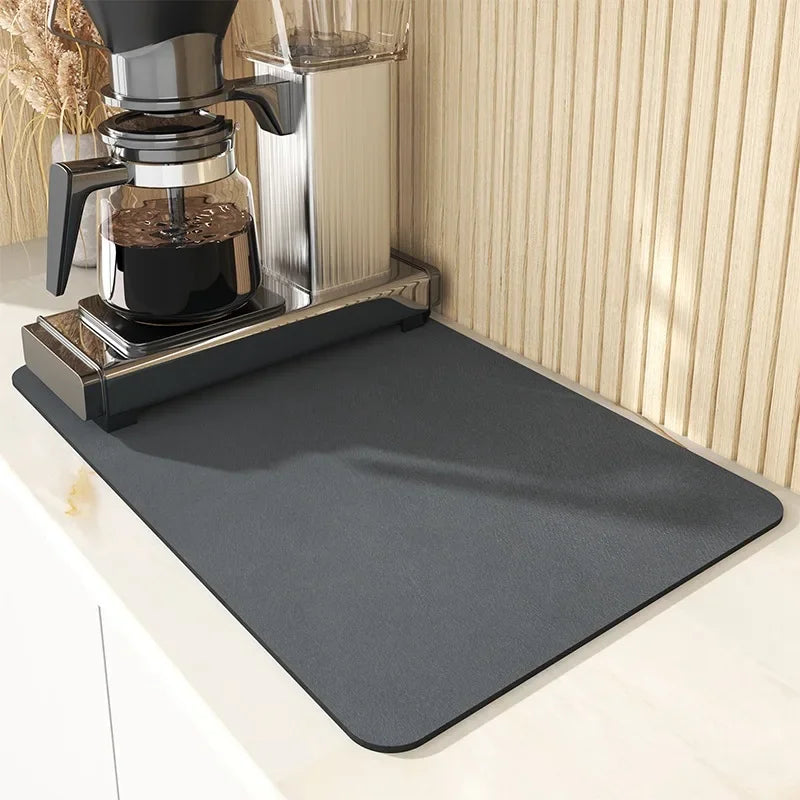 Super Absorbent Dish Drying Mat — No More Water Puddles Around Your Dish Rack