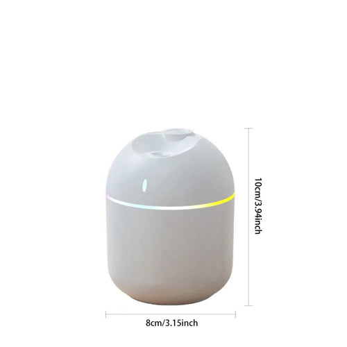 Mini Humidifier USB Desk - 270ml Cool Mist LED
